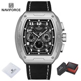 NAVIFORCE Luxury Brand Men's Sports Watch Quartz 24-Hour Chronograph Waterproof Male Wristwatches Date Display Clock Reloj Hombre
