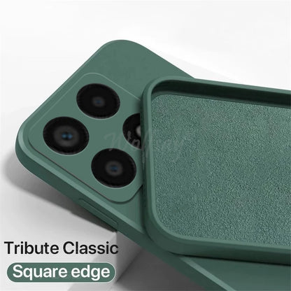 For Xiaomi 14T Pro Case Liquid Silicone Original Plain Rubber TPU Protector Case Xiaomi 14T Pro Cover TPU Shockproof Mi 14T Pro