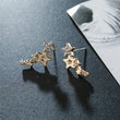 Glamourosos brincos de estrela de strass para mulheres – joias de liga hipoalergênica – uso diário perfeito e presente de casal romântico para