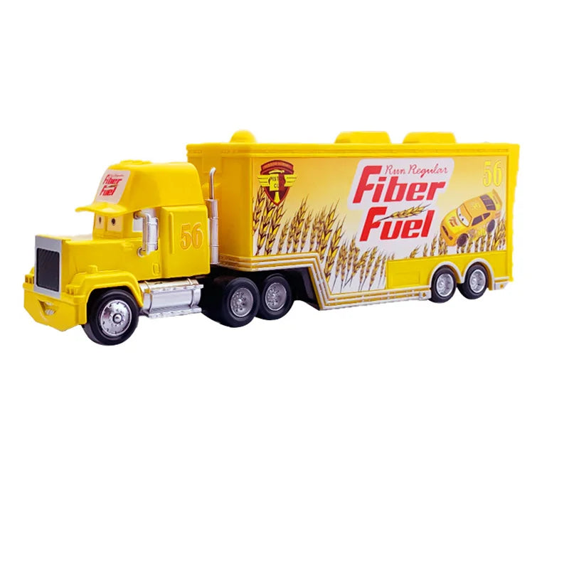 Disney Pixar Cars 2 3 Toys Lightning McQueen Truck Jackson Storm Uncle Mack 1:55 Diecast lorry trailer Model Child kids Gift