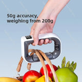 Portable Electronic Scale | High Precision 50kg Express Scale, Small Portable Luggage Weigher