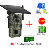 INQMEGA4G 2K 5MP PIR Motion Activated  Trigger Time Night Vision IP66 Hunting Trail Wildlife Battery Solar Camera Forest