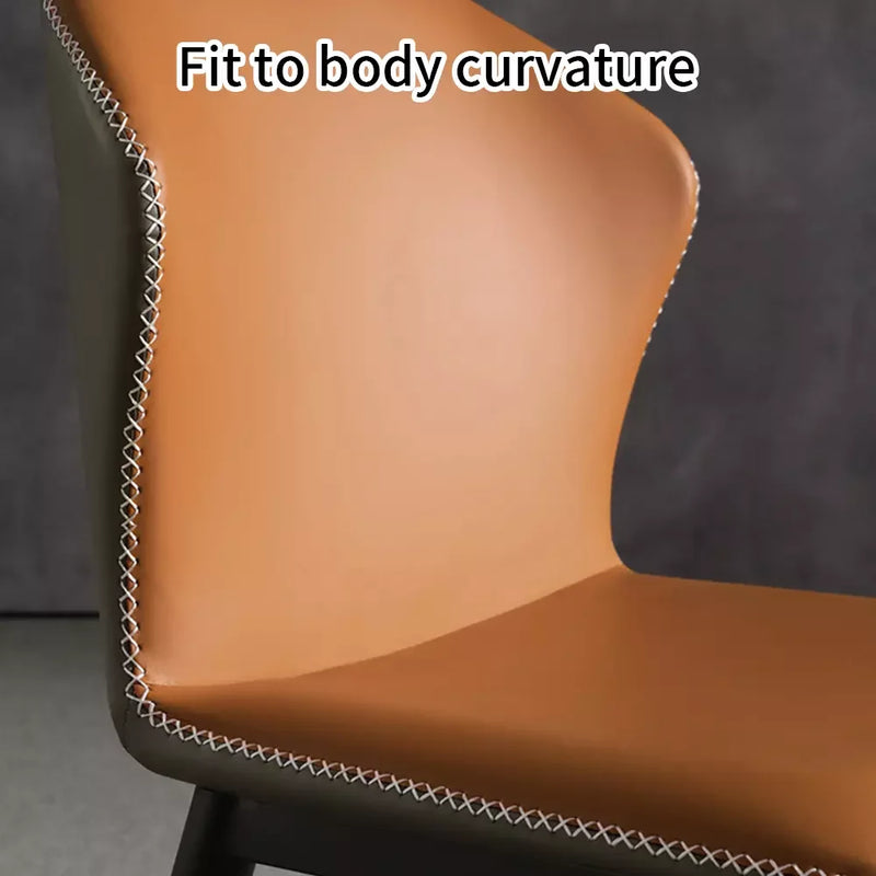 2pc dining chair Kitchen Chairs PU Padded Seat chair Cafe Chair Soft Bedroom Luxury Chairs Relaxing Home Furniture Kitchen Chair