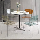 Modern Simple Household Transparent Dining Chair Backrest Single Person Leisure Net Red Table Plastic Chair Makeup Chairs  стул