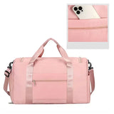 Bolsa de viaje para mujer, bolsa de gimnasio de gran capacidad, Weekender, bolsas de lona para la noche con compartimento para zapatos, bolsas deportivas para Fitness
