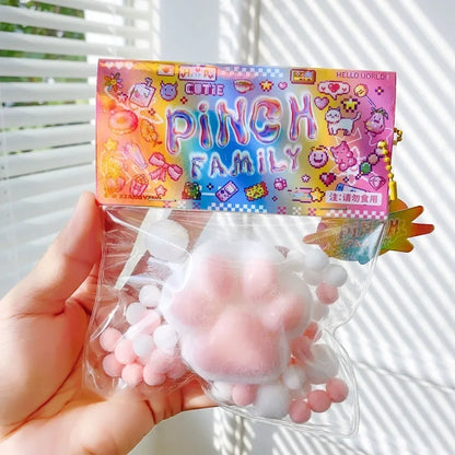 Juguete de gato de poliuretano para apretar, para niños, antiestrés, descompresión, regalo mochi 