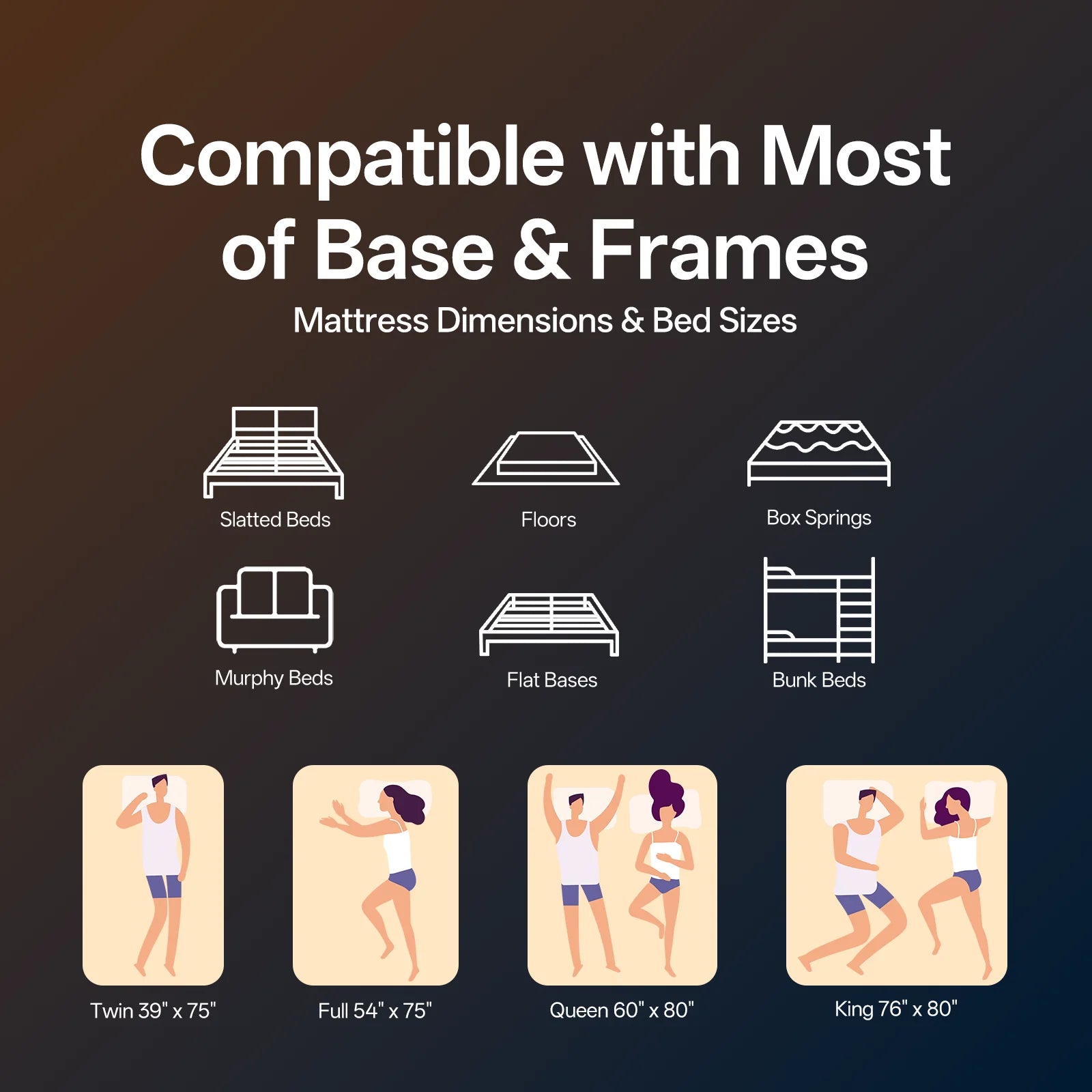 CD01 Mattress, 7 zones, H3 Hardness with Breathable 3D Fabric, Adaptive Foam, and Double-sided Design for Year-round Comfort,