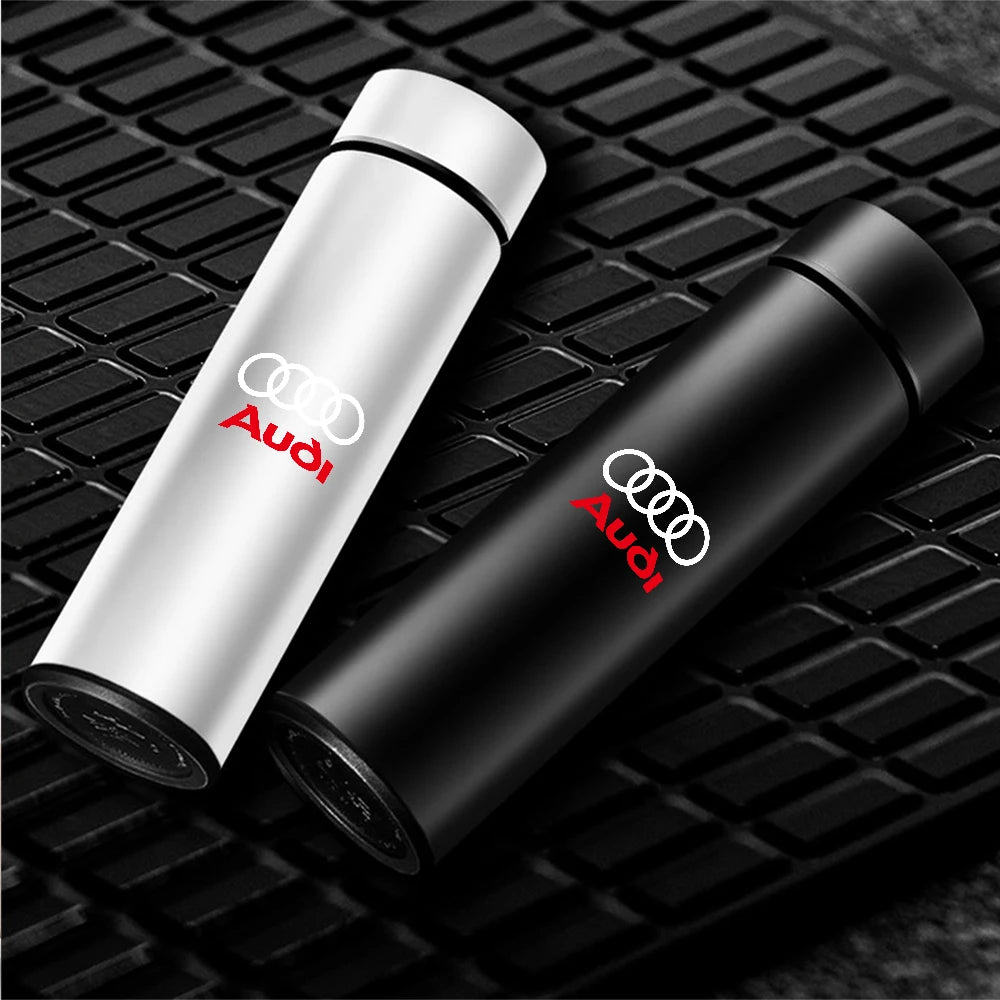 1pc Thermos Bottle Smart Cup With Temperature Display 304 Stainless Steel Vacuum Insulated Intelligent Cup For Audi S Line A1 A2