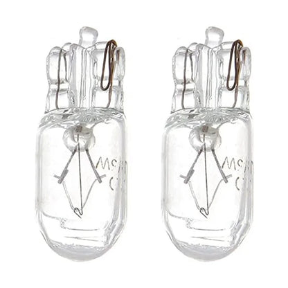10 Pcs Warm White Auto Halogen Lamp T10 W5W 194 158 12V 5W  Marker Wedge License PlateLight Bulb Instrument Light