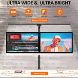 Lámpara de escritorio con Control remoto y Clip LED de doble cabezal, lámpara de mesa para arquitecto, iluminación para el hogar y la Oficina, 5 modos de Color y 5 regulables