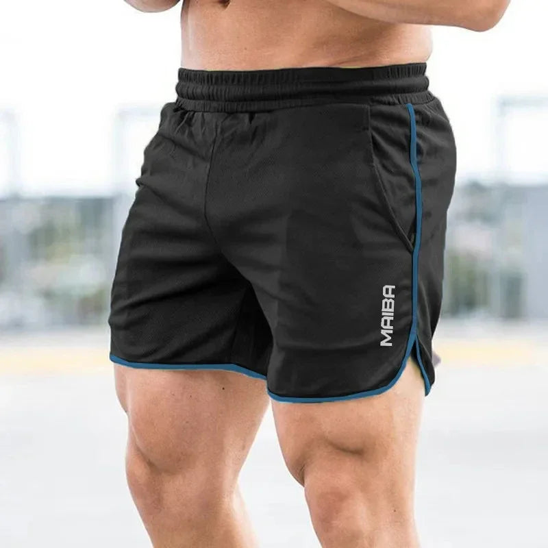 Men's Breathable Sports Shorts Fitness Running short pants Quick Dry Slim-fit Training Pants New Summer Mesh printing men Shorts