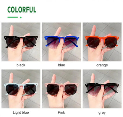 Nuevas gafas de sol para niños, modernas, coloridas, reflectantes, para niños y niñas, con protección UV400, para ciclismo al aire libre, de alta definición.