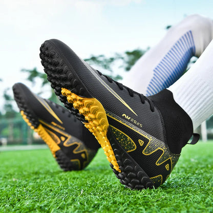 New Outdoor Men Soccer Shoes Adult Kids Long Spikes Football Boots Training Sport Footwear Sneakers Non Slip Training Unisex