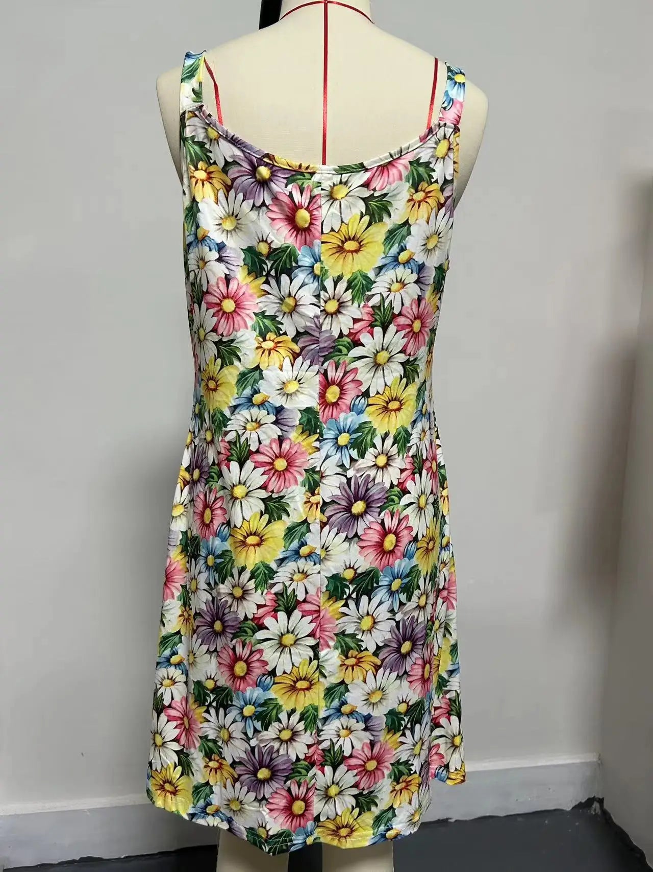 2024 aliexpress transfronteiriço europeu e americano plus size verão novo feminino impresso doce feriado vestido de verão
