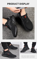 Safety Shoes Men With Steel Toe Cap Anti-smash Men Work Shoes Sneakers Light Puncture-Proof Indestructible Shoes Tactical Boots