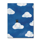 Cute Cats Pop Illustration Prints Canvas Painting Aesthetic Wall Art Pictures Home Room Dec Abstract Black Cat Drawing Poster