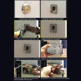 Smooth Lock Antique Household Front Door House Padlocks Locking Accessories Universal Heavy-Duty Gear With Key