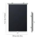 Cordless Retractable Roller Shades Black Home Office Windows Sunshade Thermal blinds without drilling blackout curtain