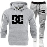 New men's autumn and winter hooded sweatshirts, sportswear, outdoor fashionable jogging couple pullovers and trousers two-piece