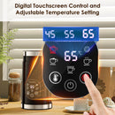 BioloMix Upgraded 5-in-1 LED Touch Screen Milk Frother for Lattes, Hot And Cold Foam Maker