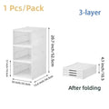 3/6 Layers Foldable Shoes Storage Box Transparent Sneaker Shoes Box Stackable Dustproof Cabinet Shoe Organizers Rack Shelf