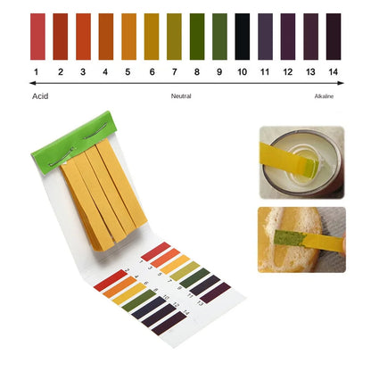 80 Strips/pack PH Test Strips Full PH Meter PH Controller 1-14st Indicator Litmus Tester Paper Water Soilsting Kit Factory