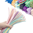 100pcs Chenille Stems Toys DIY Strips Twist Bar Anvil Wire Craft Pipe Creative Hobby Children Plush Stick Chenille Sticks