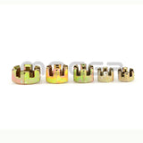1Pair M10/M12/M14/M16/M20 Hex Slotted Nuts for 50cc-250cc ATV Kart Off-Road Vehicle Quad Bike Rear Axle Ball Joint Parts
