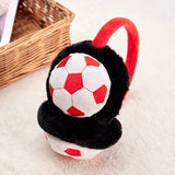 Kids Cute Children Football Earmuffs Winter Outdoor Travel Cold-proof Ear Caps Warmer Thickened Warm Ear Muffs for Baby Boy Girl