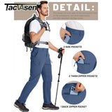 TACVASEN Waterproof Lightweight Hiking Pants Mens Ripstop Quick Dry Cargo Work Pant Outdoor Trekking Hard-wearing Trousers Male