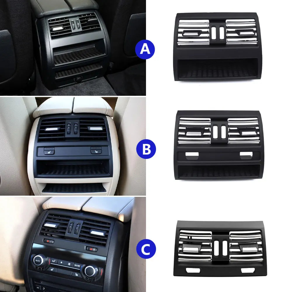 RHD Right Hand Driver Chromed Air Conditioner Ac Vent Outlet Grille Replacement For BMW 5 Series F10 F11 F18 520 523 525 528 530