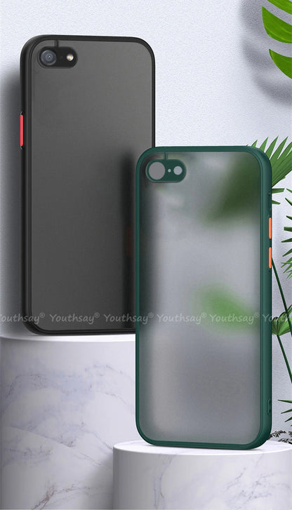 Funda para iPhone SE 2022, funda para iPhone SE 3, 2022, 2020, 8, 7 Plus, funda de silicona mate translúcida de goma para iPhone SE 2022.