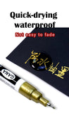 Fine tip permanent Paint Marker Pen DIY Paint Metallic Pen Permanent Gold SILVER Marker Touch Up,School Model Painting