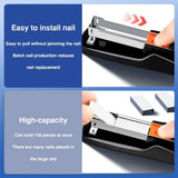 High Quality Use 24/6 Staples Stapler Color Mini Portable Long Stapler Effortless Labor-saving Stapling Machine Office School