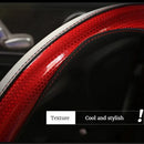 Three-dimensional Honeycomb Steering Wheel Cover  Durable Leather Cover with Anti-slip Linning Universal 14.5-15in