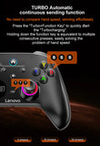 Lenovo S02 Wireless Bluetooth Gaming Controller, Dual Hall Trigger Wireless Gamepad, For Switch, PC, Android, IOS, TV