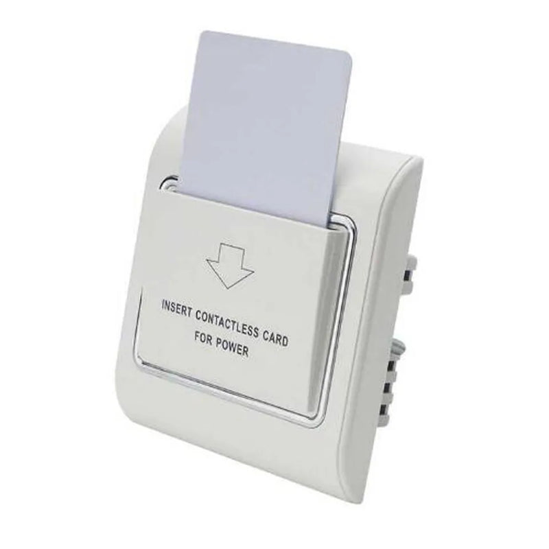 40A Hotel Key Card Energy Saving Switch 15s Delay Power CR86 Standard Size ON OFF 125KHz T5577 EM4305 