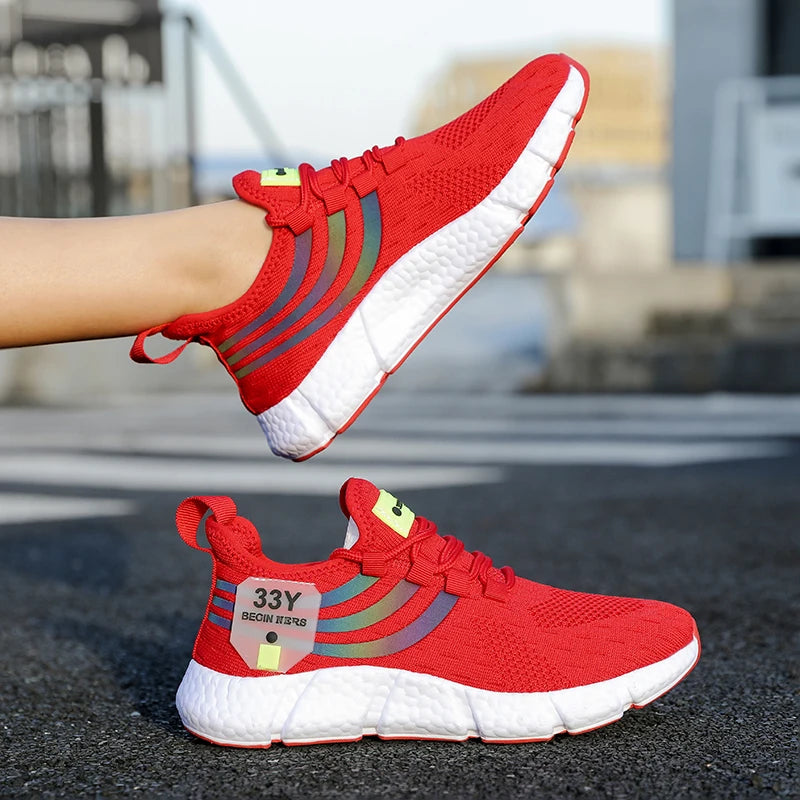 Men's Casual Sneakers Summer Breathable Sport Shoes Lightweight Outdoor Mesh Running Shoes Athletic Jogging Tennis Walking Shoes