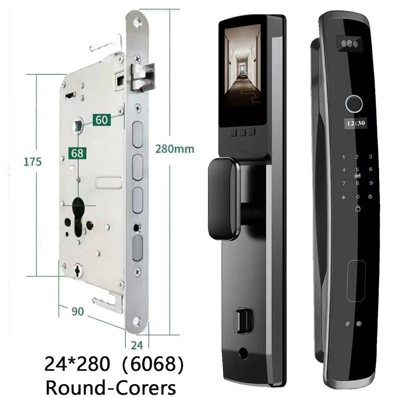 Wishome Biometric Recognition Smart Door Lock remote control Fingerprint Password IC Card APP Wifi Lock Unlock