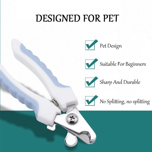 Cortaúñas profesional para mascotas, de acero inoxidable, para perros y gatos, ahorra trabajo y es práctico para el cuidado de perros.