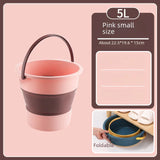 Portable Folding Wash Bucket Household Car Use Plastic Thickened Folding Bucket for Outdoor Fishing 