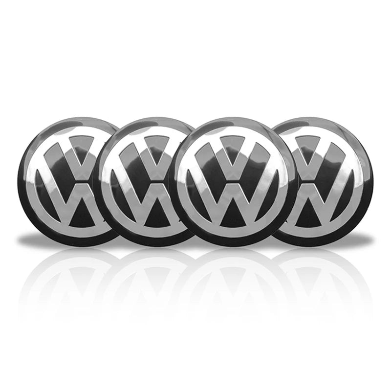 4PCS 56MM 60MM 65MM Car Wheel Hub Center Caps Badge Sticker Rim Cover Auto Decal  Emblem Accessories