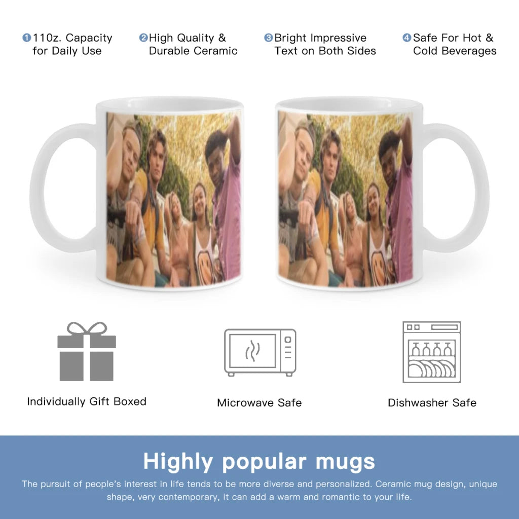 O-Outer Banks Anime Free shipping 11OZ Coffee Mug Beer Mugs Tea Milk Cup For coffee Surprised Gift