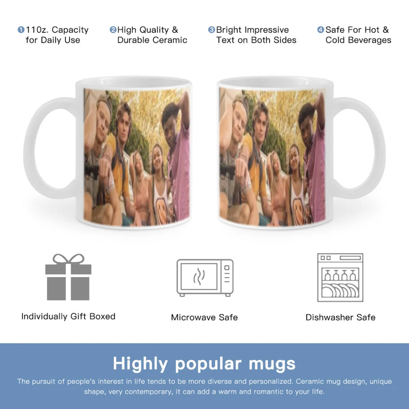 O-Outer Banks Anime Free shipping 11OZ Coffee Mug Beer Mugs Tea Milk Cup For coffee  Surprised Gift