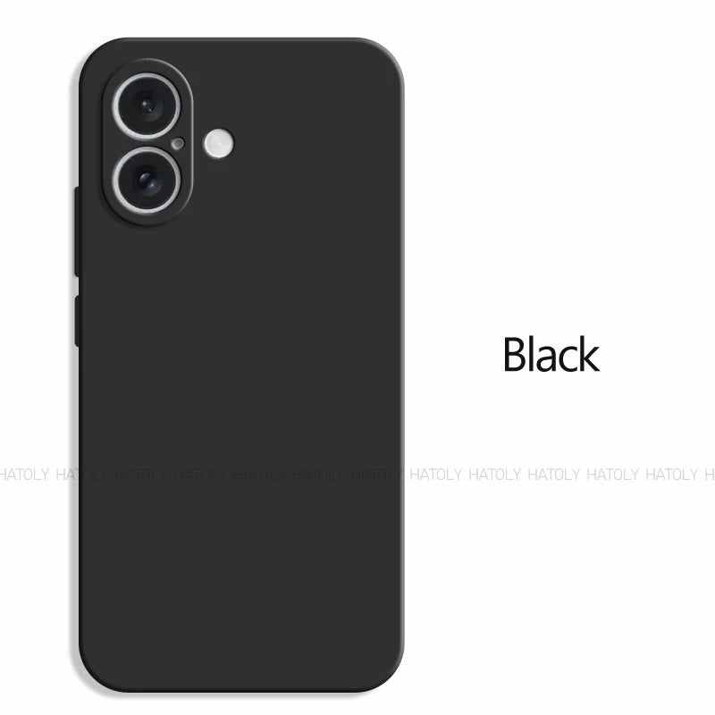 For iPhone 16 Case For iPhone 16 Pro Max Cover Original TPU Luxury Shockproof Liquid Silicone Protective Phone Cover iPhone 16