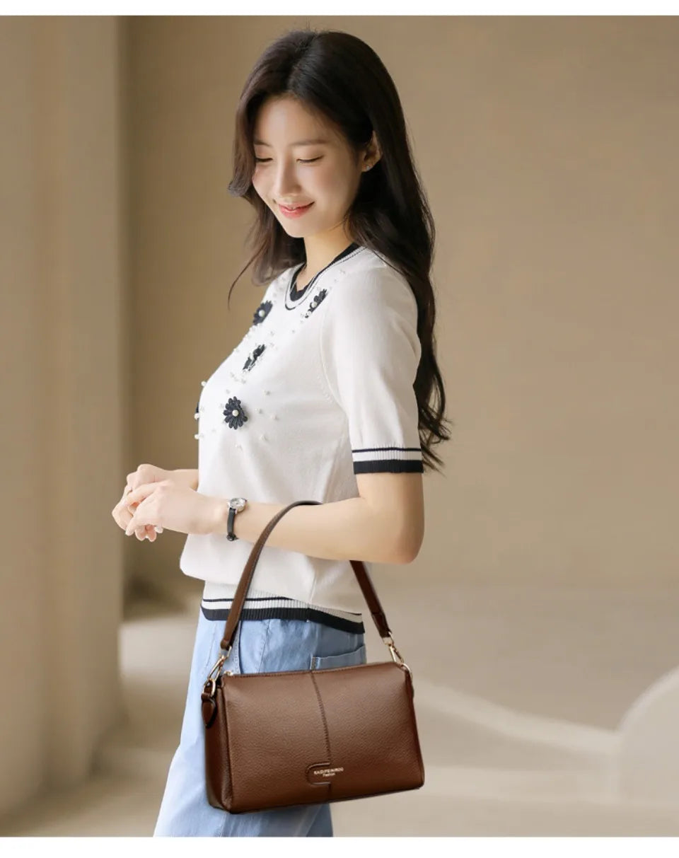 Genuine Brand Luxury Handbags Women Bags Designer Top Quality Soft Leather Shoulder Bags for Women Crossbody Bag Handbags Summer