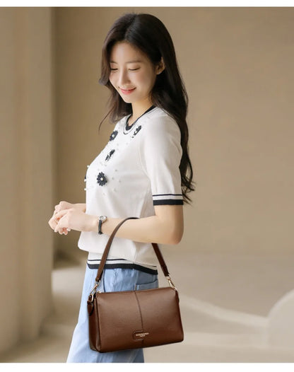 Genuine Brand Luxury Handbags Women Bags Designer Top Quality Soft Leather Shoulder Bags for Women Crossbody Bag Handbags Summer