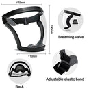 Máscara de proteção facial óculos de segurança anti-nevoeiro à prova de poeira multifuncional máscara de proteção de trabalho para soldagem carpintaria spray de colheita