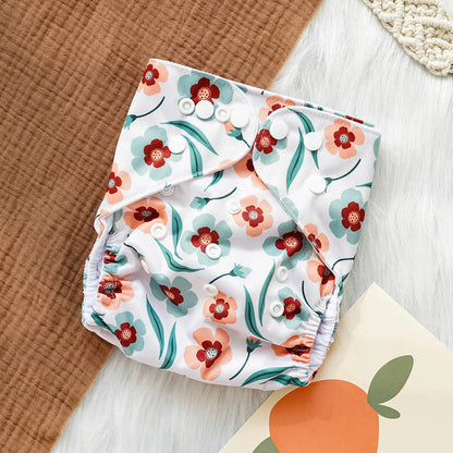 1pcs Baby Diapering Waterproof Reusable Adjustable Eco-Friendly 100% Polyester Baby Cloth Diapers