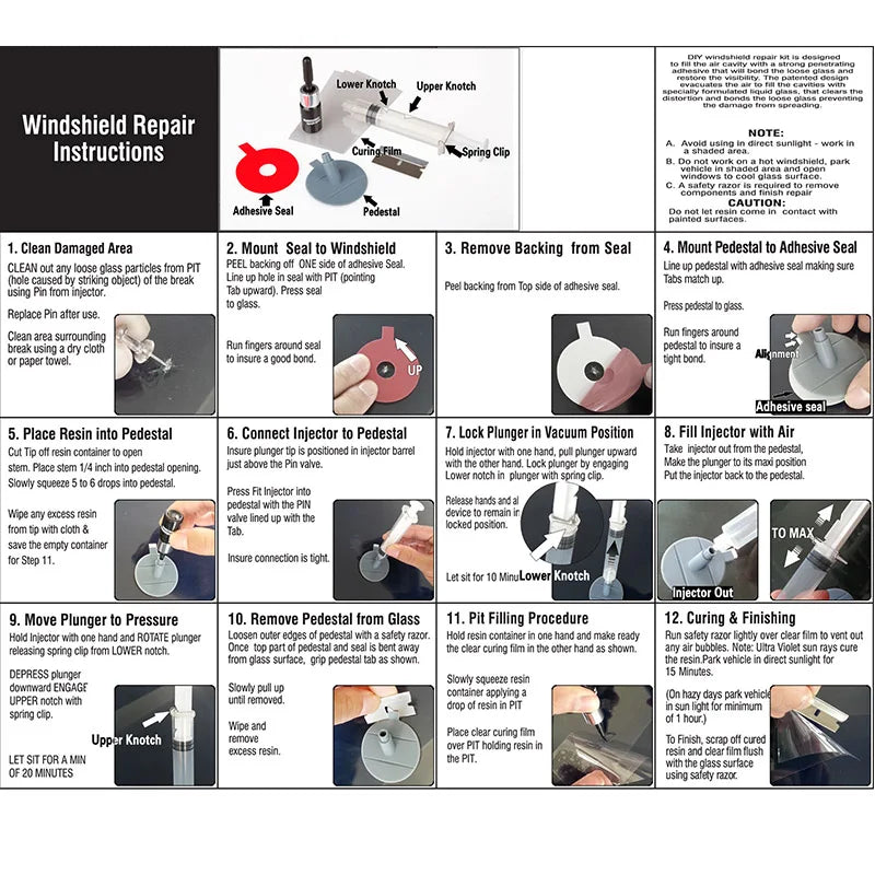 Diy kit de reparo do pára-brisa do carro ferramentas conjunto reparo do pára-brisas vidro automático dar maçaneta da porta adesivos decorativos protetores